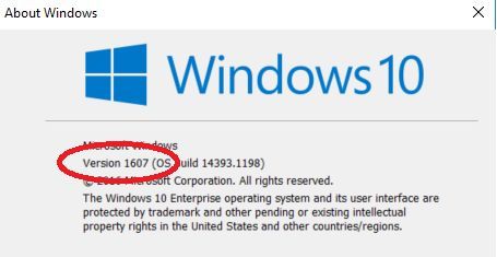 win10 1607-win10version1607什么版本？